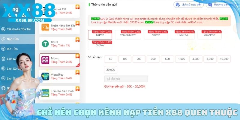 Chỉ nên chọn kênh đã từng thực hiện trước đó