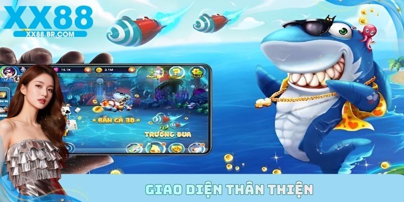 Giao diện thân thiện tại bắn cá H5