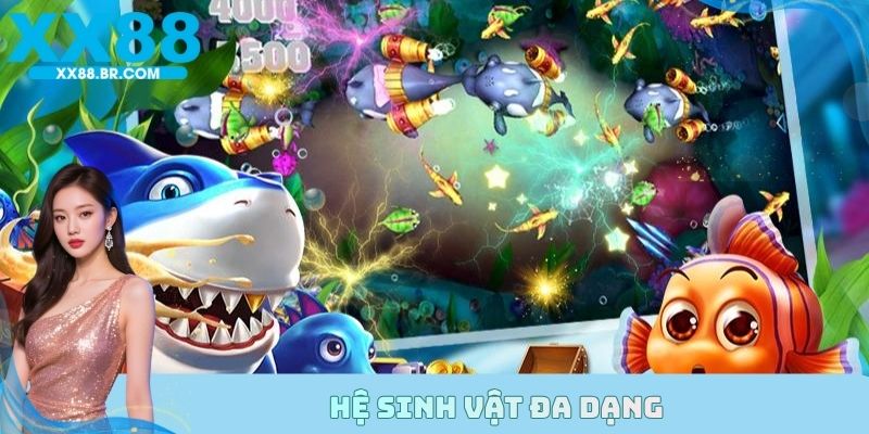 Game trang bị hệ sinh biển vô cùng đa dạng