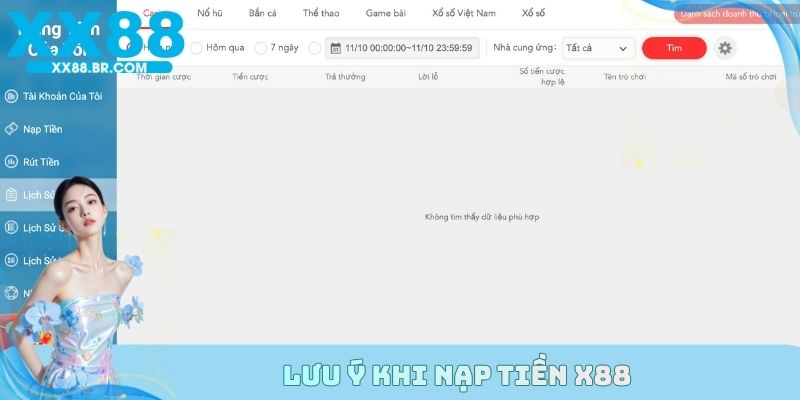 Tổng hợp lưu ý cần nhớ mỗi khi nạp tiền vào hệ thống